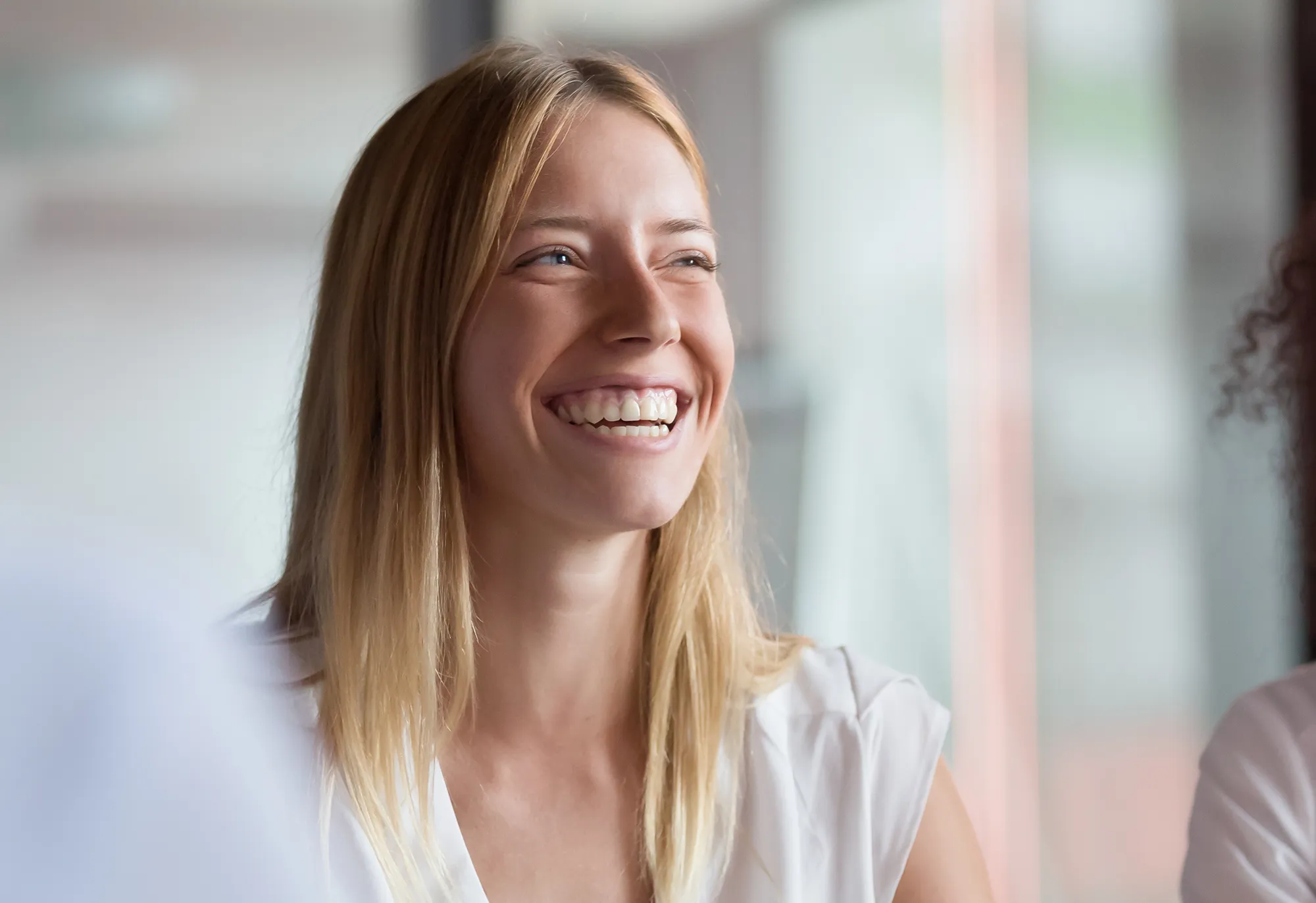 Happy Worker Smiling