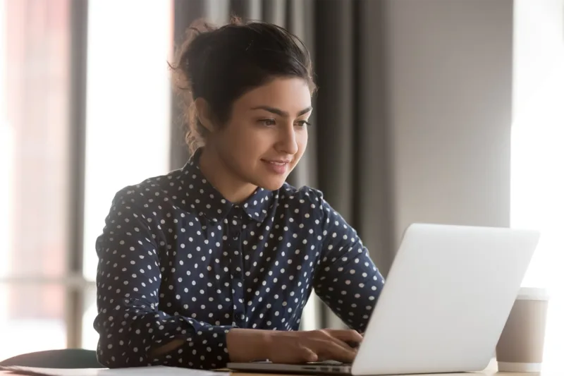 Worker on laptop